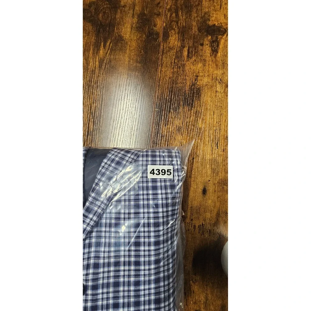 Jos. A. Bank Mens Navy White Plaid Two Button Blazer Sport Coat Jacket
